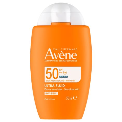 Авен флюид ультралегкий солнцезащитный невидимый для лица SPF 50 50мл