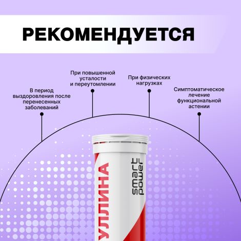 Смарт Пауэр L-Цитруллина малат 890мг таб.шип. №20 №5