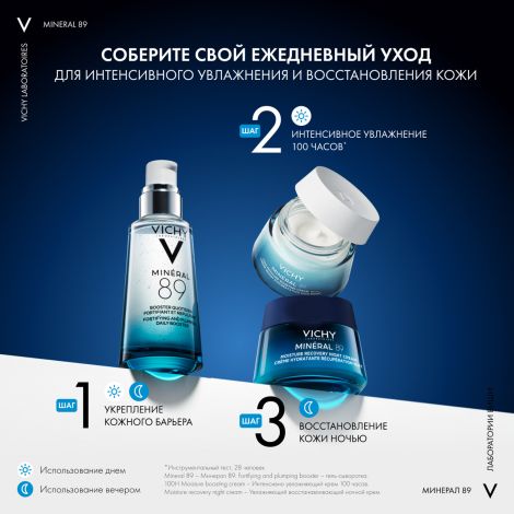 Виши минерал 89 крем для лица увлажняющий восстанавливающий ночной 50мл №7