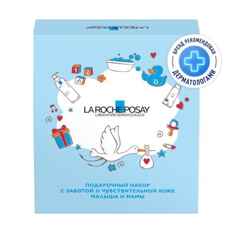 Ля Рош-Позе набор Липикар молочко для сухой кожи 400мл+Липикар AP+масло очищ. 400мл+Цикапласт бальзам B5+15мл+Игрушка / подарок
