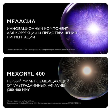 Ля Рош-Позе набор Мела B3 сыворотка конц. пр / пигментации 30мл+Антгелиос UV MUNE 400 флюид мат. SPF50+ 15мл №4