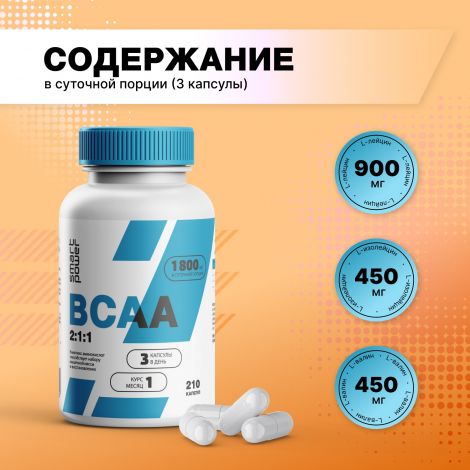 Смарт Пауэр BCAA 2:1:1 капс. №210 №4