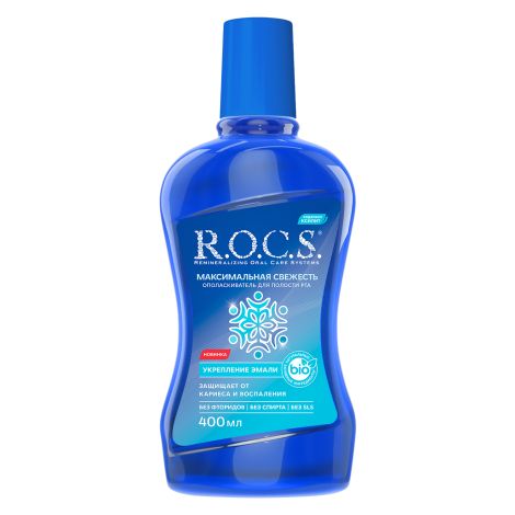 Рокс ополаскиватель для полости рта максимальная свежесть 400мл