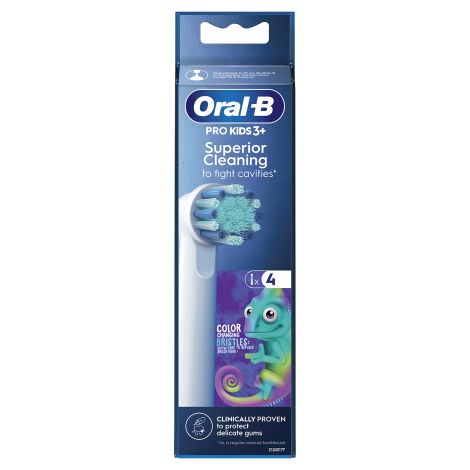 Орал-Б насадка сменная для электрических зубных щеток Про Кидс Хамелеон №4