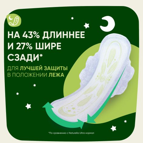 Натурелла прокладки ультра найт плюс ромашка №12 №6