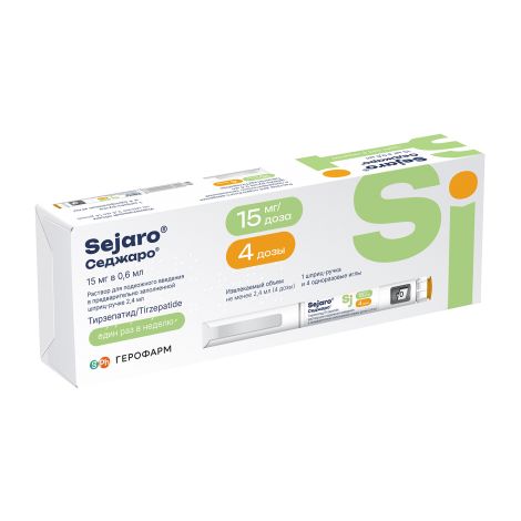 Седжаро р-р для п/к введ. 15мг/доза с шпр.-ручк.+игла №4