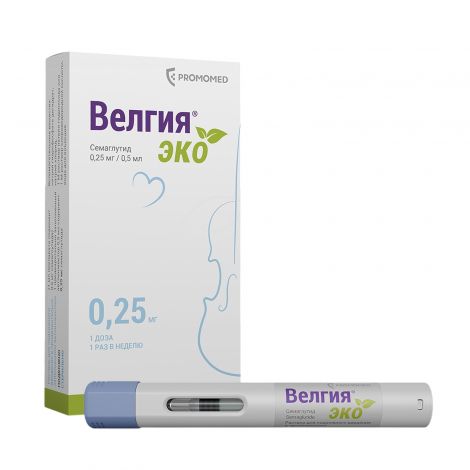 Велгия эко р-р для п/к введ. 0,25мг/доза шприц в автоинжекторе 0,5мл №4