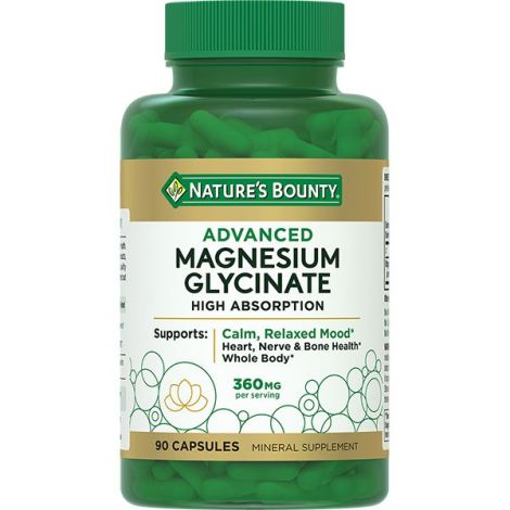 Нэйчес Баунти глицинат магния таблетки №90
