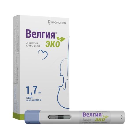 Велгия эко р-р для п/к введ. 1,7мг/доза шприц в автоинжекторе 0,75мл №4