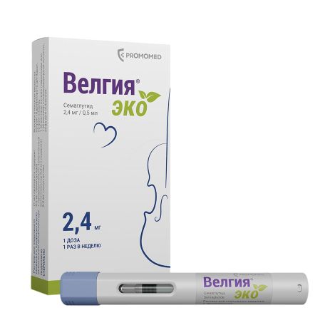 Велгия эко р-р для п/к введ. 2,4мг/доза шприц в автоинжекторе 0,75мл №4