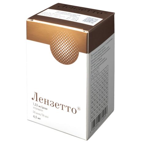 Лензетто спрей трансдермальный 1,53мг/доза 6,5мл