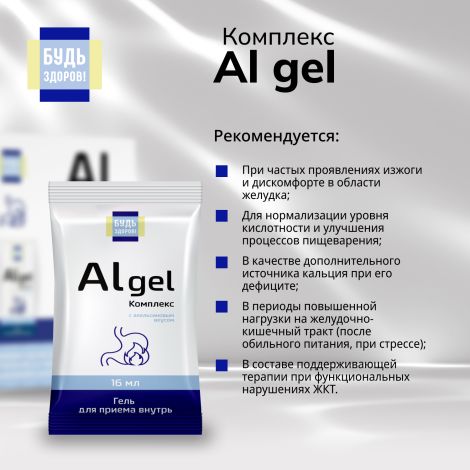 Будь Здоров! Комплекс Al gel саше 18+ №20 №3