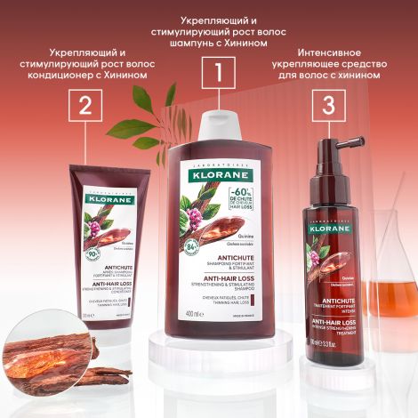 Клоран средство для волос с хинином интенсивное укрепляющее 100мл №10