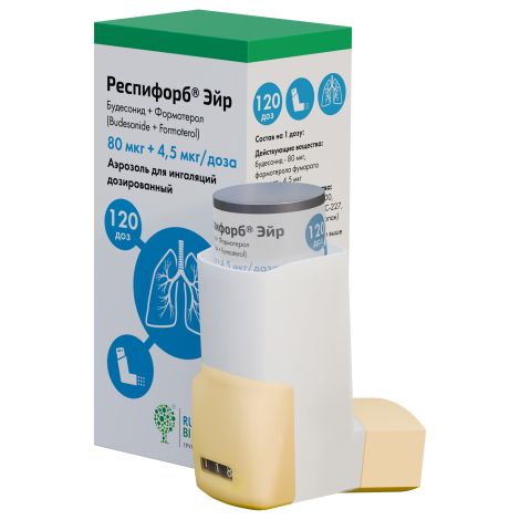 Респифорб эйр аэр. для инг. доз. 80мкг+4,5мкг/доза №120 №3