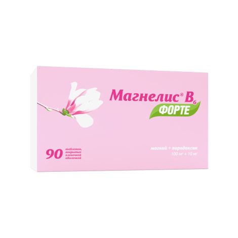 Магнелис B6 форте таб.п/о плен. 100мг+10мг №90 №3