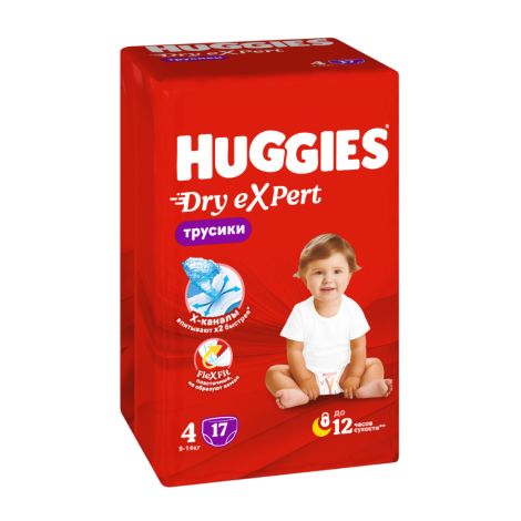 Хаггис трусики-подгузники Драй эксперт р-р 4/9-14кг/№17