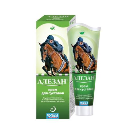 Алезан крем для суставов для лошадей и собак туба 100г
