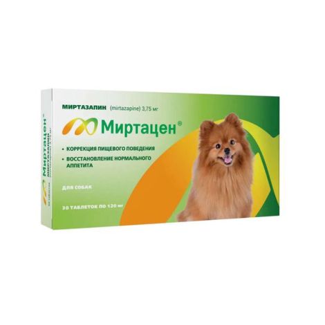 Миртацен таблетки для собак 3,75мг 30шт