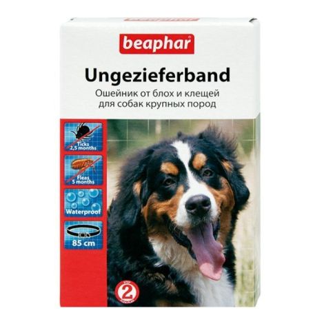 Беафар ошейник для собак крупных пород от блох черный 85см