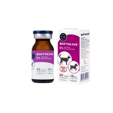 Фортикарб раствор для инъекций для животных Doctor VIC 5% 10мл