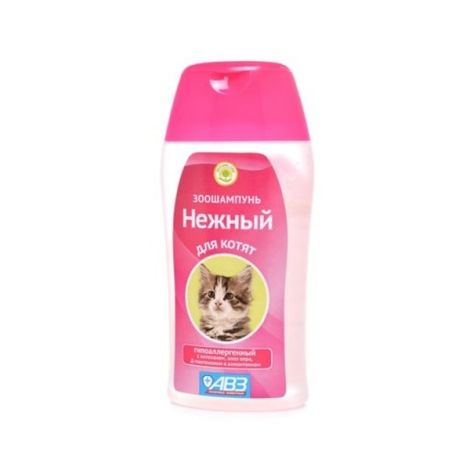 АВЗ Нежный Зоошампунь для котят гипоаллергенный с хитозаном и аллантоином фл. 180мл №2