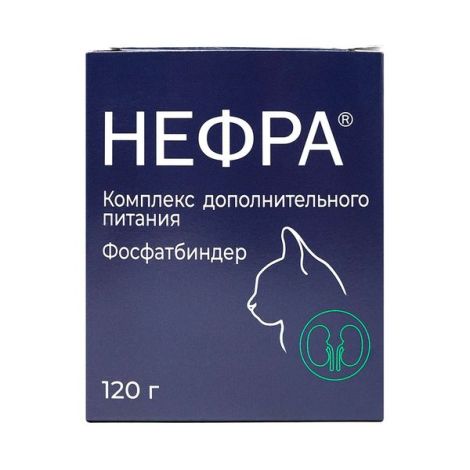 Комплекс дополнительного питания для кошек Фосфатбиндер Нефра банка 120г