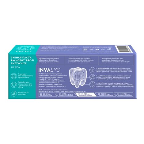 ПрезиДент Профи паста зубная Энзивайт 90г №3