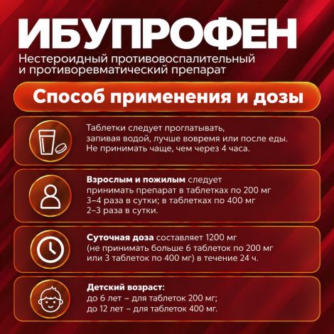Ибупрофен таб.п/о плен. 200мг №50 №3