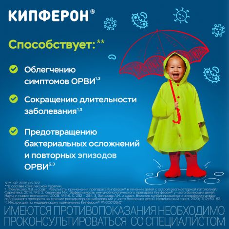 Кипферон суппозитории вагинальные и ректальные №10 №3