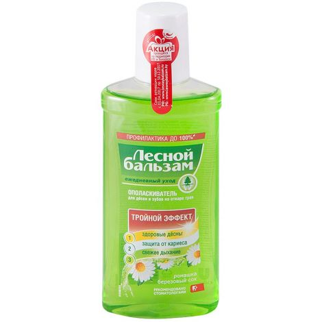 Лесной бальзам ополаскиватель для полости рта экстракт ромашки/березовый сок 250мл