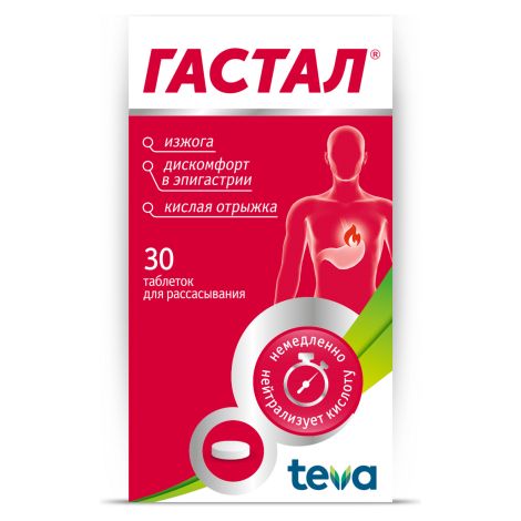 Гастал таблетки №30 №4