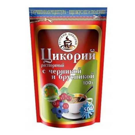 Русский цикорий напиток растворимый черника/брусника 100г