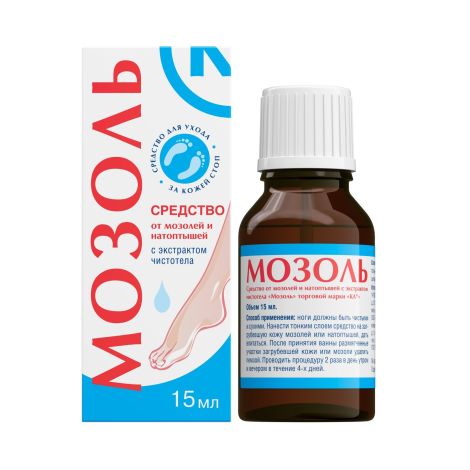Мозолька средство для ног против мозолей/натоптышей 15мл