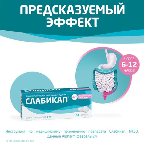 Слабикап таблетки 5мг № 50 №4