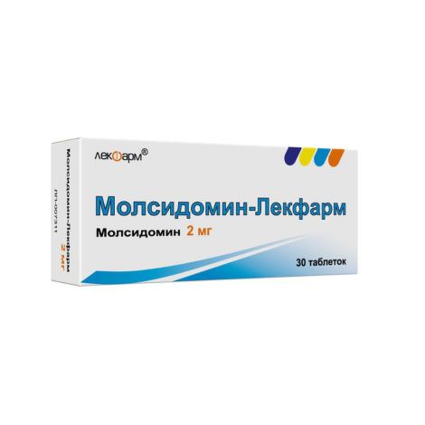 Молсидомин-Лекфарм таб. 2мг N30