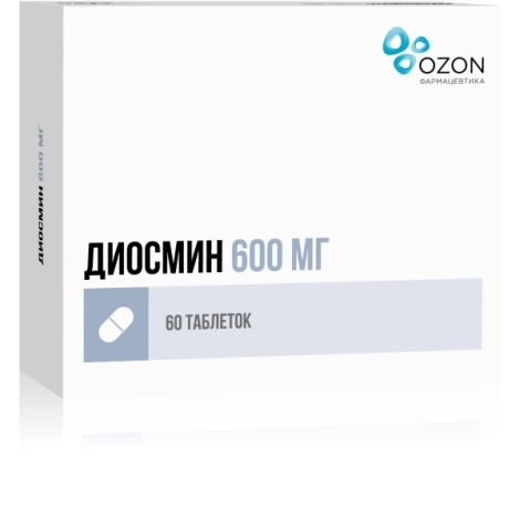 Диосмин таб.п/о плен. 600мг №60 №4