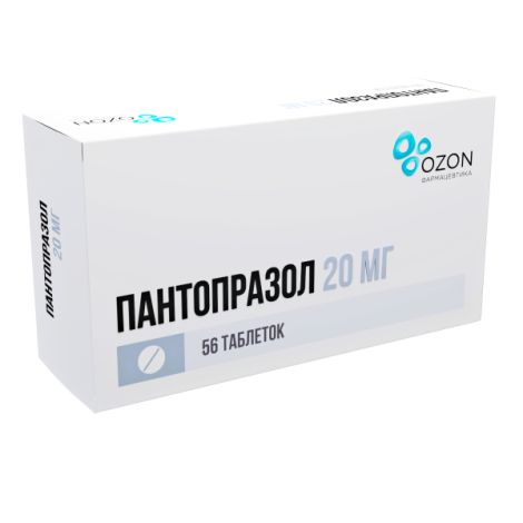 Пантопразол таб.п/о раствор./кишечн. 20мг №56