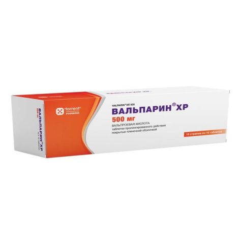 Вальпарин ХР таблетки пролонгированного действия 500мг №100
