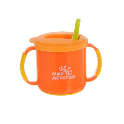 Мир детства поильник с ручками выдвижной носик 200мл 17009 №3