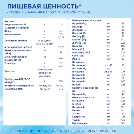 Нутрилон смесь молочная Нутрилoн 1 гипоаллергенная 400г №4