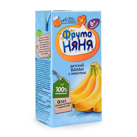 ФрутоНяня нектар банан с мякотью 200мл