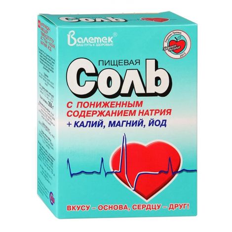 Соль пищевая профилактическая пониженное содержание Nа 350г