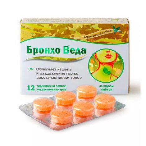 Бронхо Веда Леденцы №12 Имбирь – Купить В Аптеке По Цене 164,00.