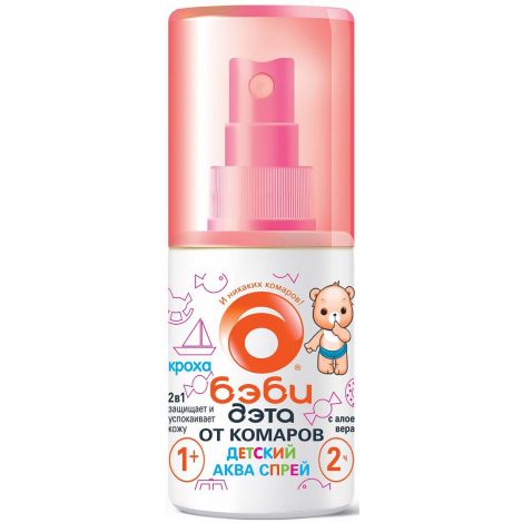 Дэта бэби аква спрей 2в1 75мл