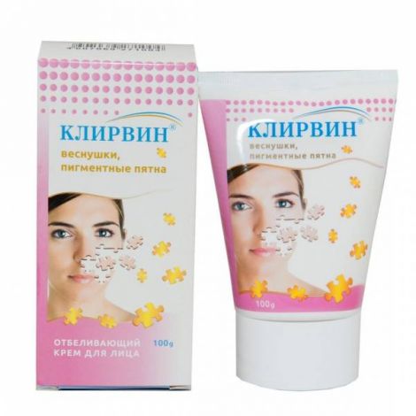 Клирвин крем для лица отбеливающ веснушки 100г
