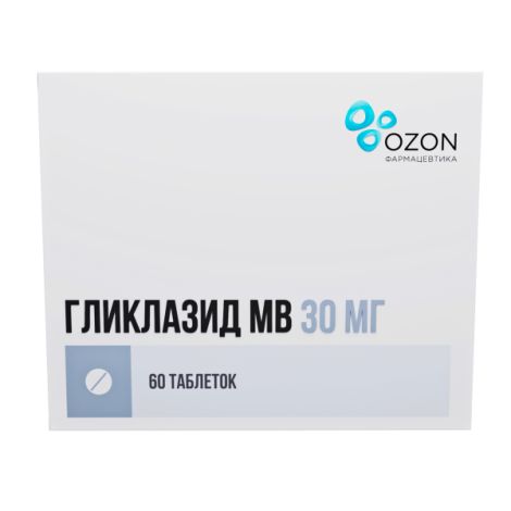 Гликлазид МВ таб.с мод.высв. 30мг №60 №2