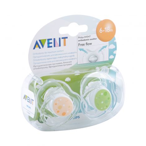 Филипс Авент пустышка Фри Флоу силикон от 6 до 18мес. № 2 8640