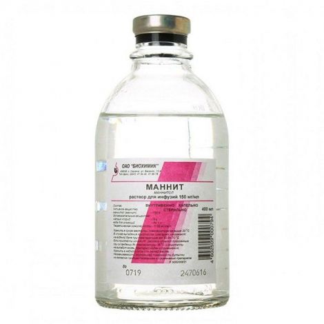 Маннит раствор для инфузий 15% 400мл №15
