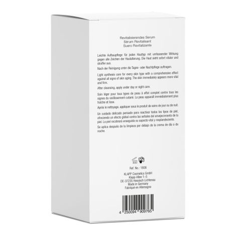 KLAPP SKIN CARE SCIENCE A CLASSIC восстанавливающая сыворотка 30мл №3