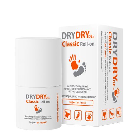 Драй Драй ДЕ Классик Ролл-он дезодорант-антиперспирант от обильного потоотделения флакон 35мл №2